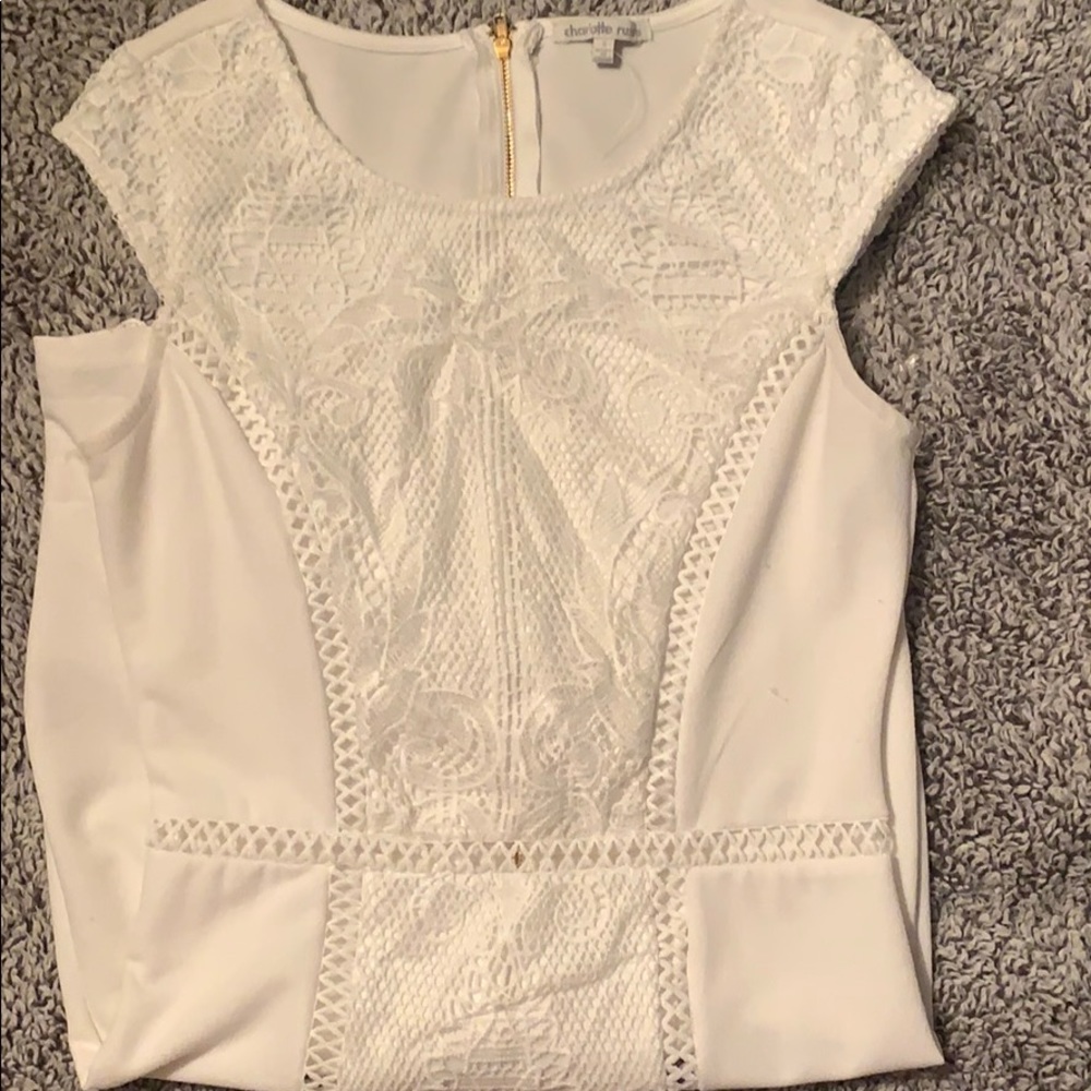 Beautiful white Charlotte Russe dress
